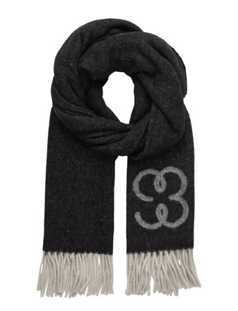 Filippa K Monogram Scarf - Grey - ONE SIZE
