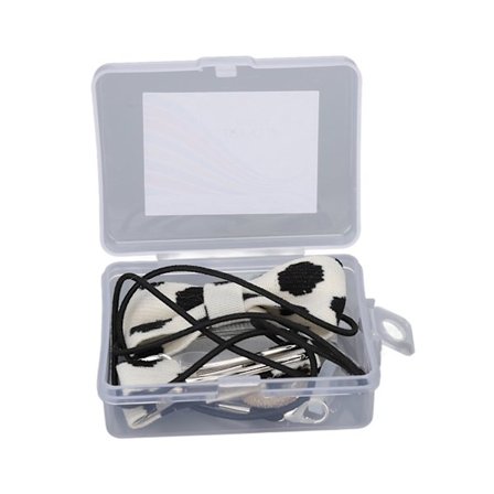 Høreapparat-snor med kumønster og hårnål, anti-tappeklips for binaurale høreapparater