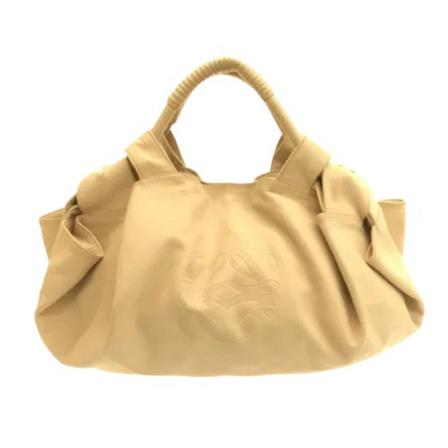 Loewe Pre-owned, Pre-owned Leather handbags Beige, Dames, Maat:ONE Size