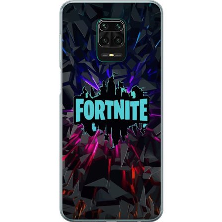 Kompatibelt Mobildeksel til Xiaomi Xiaomi Redmi Note 9 Pro Inspirert spilllogo design med eksplosive former, neonlys og dynamisk energi for moderne sp