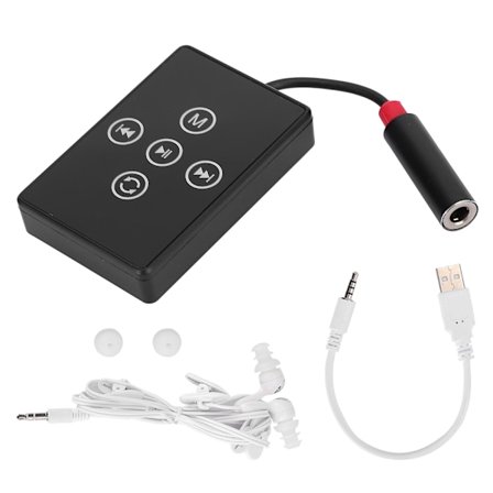 K12 Mini MP3 IPX8 Vandtæt Bærbar Kompakt Musikafspiller med Hovedtelefoner Sort