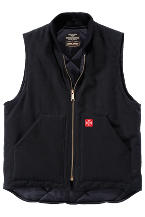 Liivi West Coast Choppers Duty Canvas Musta XXL