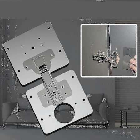 Hængsel Reparationsplade Til Skab Møbler Skuffe Vindue Rustfrit Hele sæt