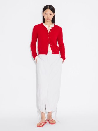 Holzweiler - Slim Cashmere Cardigan - Red - Womens - XXS