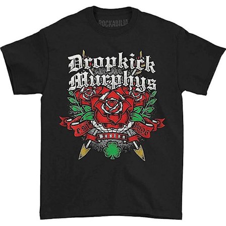 Dropkick Murphys Rose Tattoo T-shirt för män Svart