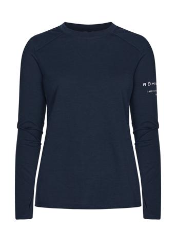 Clara Relaxed Long Sleeve Sport Women Sport Clothing Sports Tops & T-shirts Sport Long Sleeve Tops Navy Röhnisch