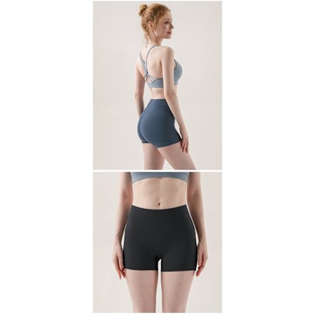 Yoga Shorts til Kvinder 6 Tommer - Højtaljede Trænings Fitness Leggings Løbe Spandex Cykelshorts