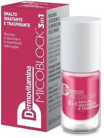 Dermovitamina Micoblock Smalto 3In1 Base Top Coat Rosa 5ml