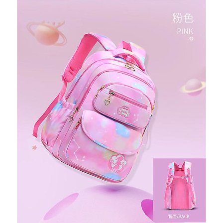 2023 Ny Grundskoleryggsäck Barn Skolväska Söt Färgglad Skolboksväskor Flickor Ryggsäck Mochila Femenina