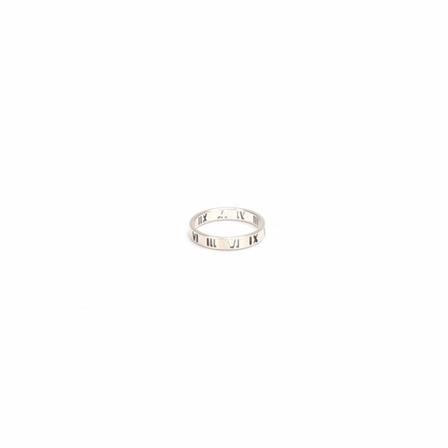Tiffany & Co. Pre-owned, Atlas Narrow Band Grijs, Dames, Maat:ONE Size
