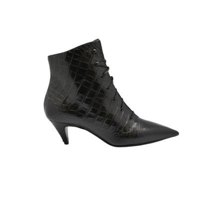 Saint Laurent Kiki Ankle Laarzen , Zwart , Dames , Maat: 37 EU High heels