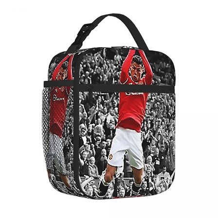 Cristiano Ronaldo Cr7 Isoleret Madpakke Køletaske Madkasse Isoleret Madkasse Madtaske til Kvinder Børn Skole - Perfekt