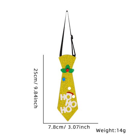 Julklapp för barn Tecknad slips Smycken Julfest Dekoration Snögubbe Älg Icke-knutande Filt Slips