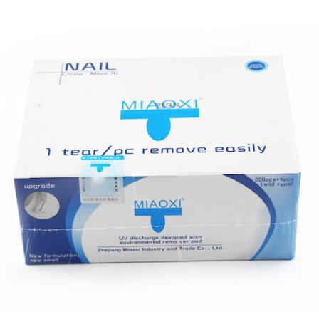 200 stk. Gel Neglelakkfjernerfolie, for Rask og Skånsom Fjerning