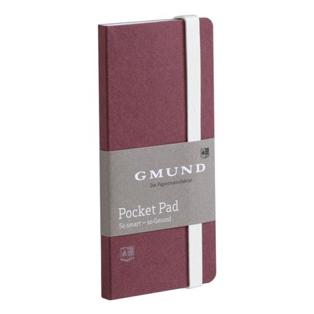 Gmund Pocket Pad Notizbuch Merlot