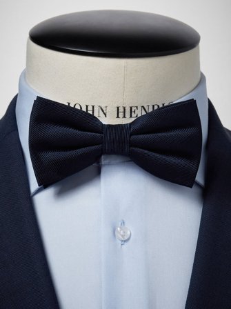 John Henric Men's Dunkelblaue Fliege Size Pre-tied