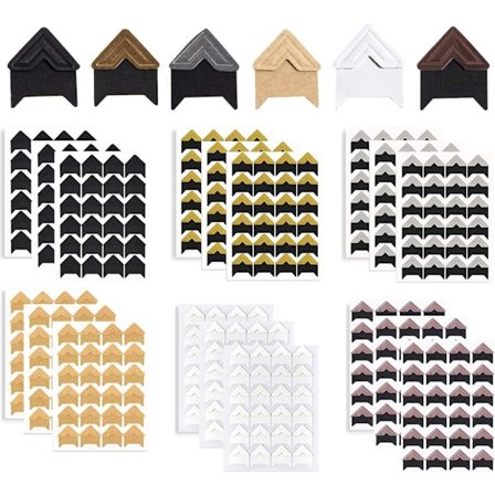 432 stk. - fotohjørner for scrapbooking - fotoklistremerker for album