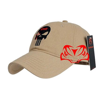 T.s.n.k Kamuflasje Løpehette for Menn og Kvinner Amerikansk Punisher Seal Team Bomullshatt Justerbar Snapback Baseballhette (FMY)