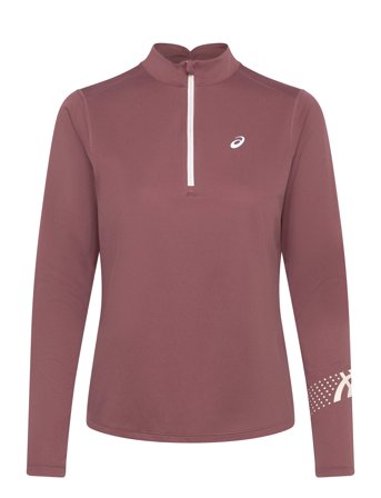 Asics Asics Icon 1/2 Zip Ls Top - Red - XL