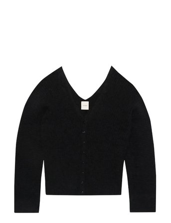Calvin Klein Long Sleeve Button Up Cardigan - Black - M
