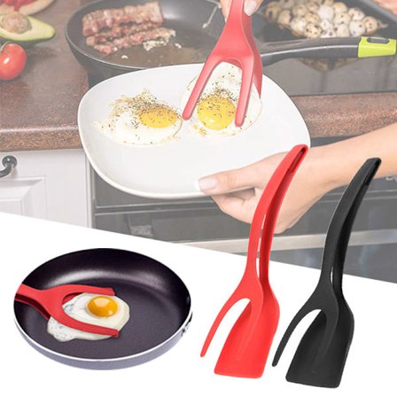 2 i 1 multifunktions køkkenredskab non-stick klemmestang
