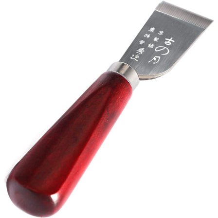 Gör-det-själv läderblad Spade Handverktyg med trähandtag Blad av rostfritt stål för läderarbete