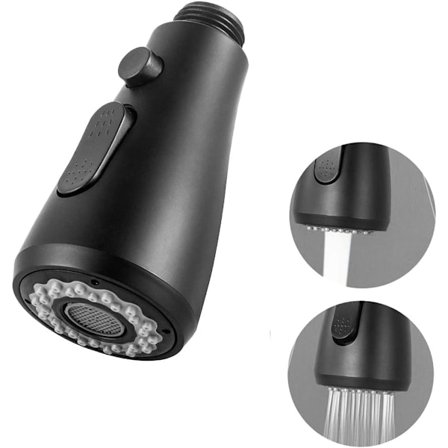 Brusesprayhoved til Vandhane, 2 Justerbare Tilstande Utrækkelig Sprayer, Køkkenvask Sprayer til Køkkenvandhane, Badeværelse, Toilet Udskiftning 1/2" 