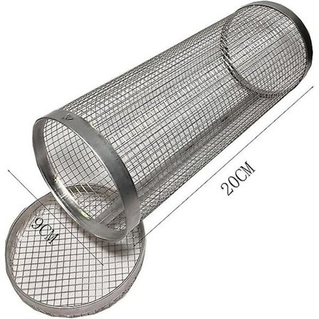 Rostfritt Stål Automatisk Vändande Grill för Utomhus med 10 Grillpinnar Justerbar Bredd Grillspett Rullverktyg [DB]