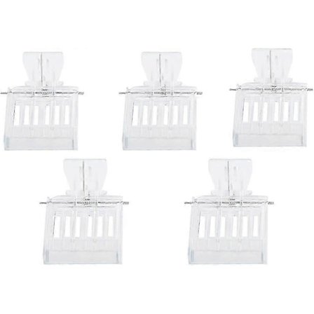 5 stk. Dronningbi-fangerclips, plastik, biavlsredskab, udstyr, bur til dronningbi