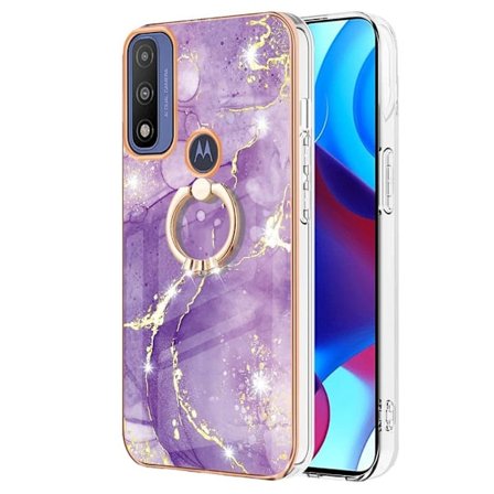Marmormotiv Motorola Moto G Power (2022) / Motorola G Pure skal - Lila Marmordimma