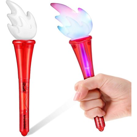 Leksak Facklor i Plast, Konstgjord Fackla Leksak, Rolig Fackla Leksak i Plast, för Cosplay Medeltida Luau Temafest Sporttävling Utomhusdekor