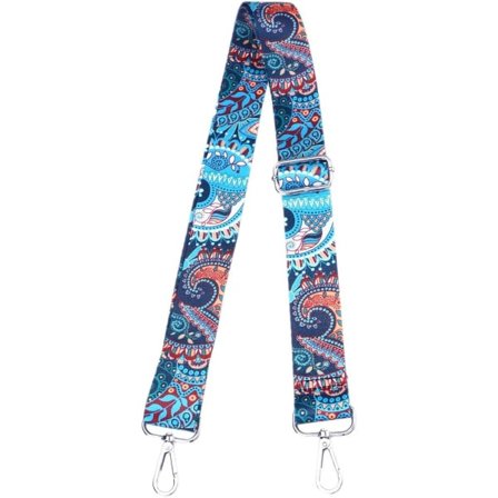 Damväska med bred axelrem, etnisk stil, axelväska med justerbar axelrem