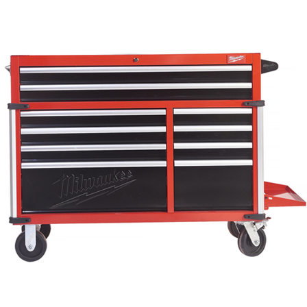 Milwaukee SRC46-1 Verktøyvogn 10 skuffer, Garasjeinnredning & oppbevaring