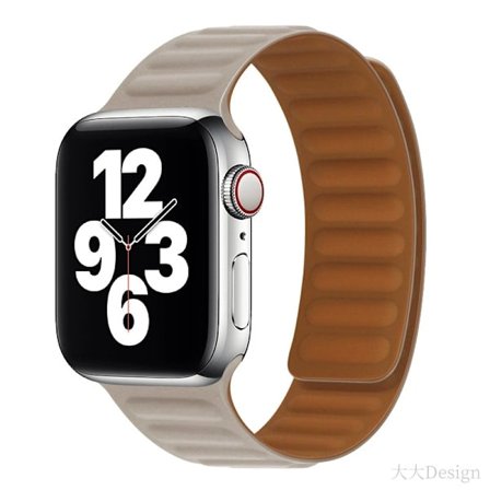 Kompatibel med Apple Watch-reim 49 46 45 44 42 41 40 38 mm dobbeltsidig magnetisk silikonarmbånd for iWatch Ultra SE Series 10 9 8 7 6 5 4 3 2 1