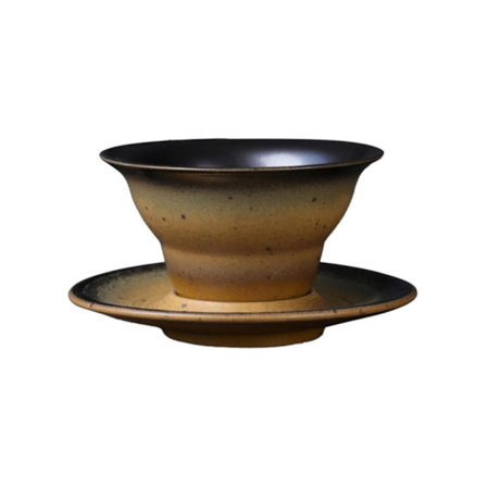 160ml Vintage Kaffekopp i Steinvare Jumbo Kopper Håndtak Latte