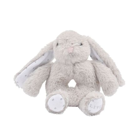 Livly Bunny Marley Rattle Accessoarer Unisex Grå ONESIZE