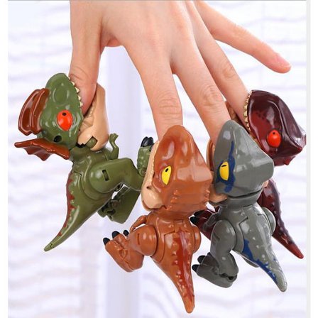 Transformator Dinosaurie leksaker 8CM 4st modell