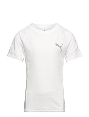 Evostripe Tee B T-shirts Short-sleeved Hvit PUMA*Betinget Tilbud