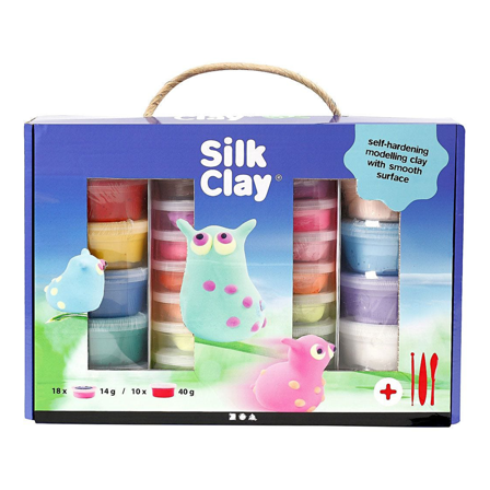Creativ Company Silk Clay Crafting Box Blandede farver