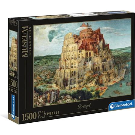 Clementoni 31691 La Torre de Brueguel 1500pcs Bruegel Museum Collection Babel Tower 1500 kappaletta, valmistettu Italiassa