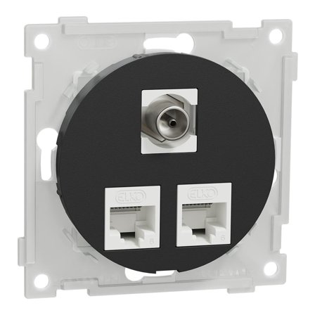 ELKO One Mod.ut.2x8 kat6 UTP 1xF/IEC SO