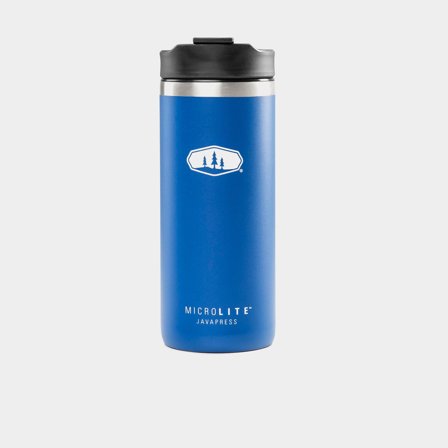 Thermal mug / coffee press GSI Microlite JavaPress Blue, 440 ml