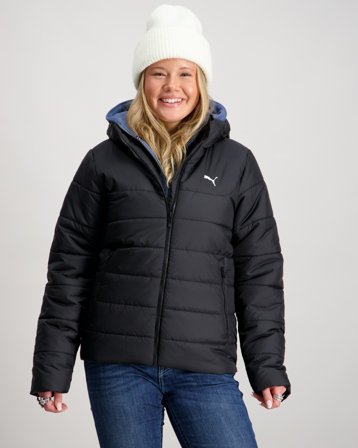 Puma ESS Hooded Padded Jacket Noir Vestes Fille - Kids Brand Store