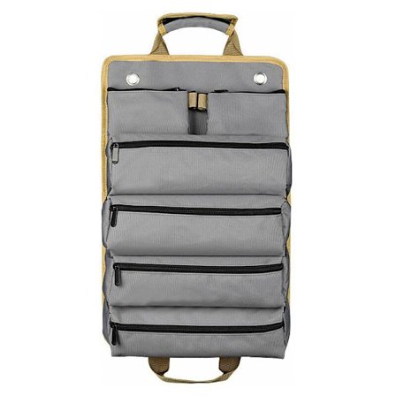 Rullende elektriker taske opbevaring taske hængende taske bilmonterings hardware kit - Grå