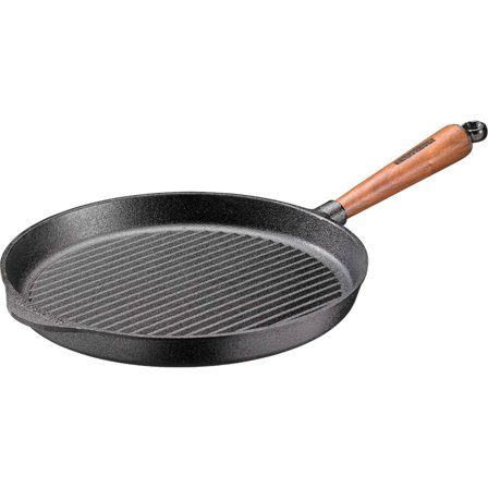 Skeppshult Grillpanna 28 cm Valnötshandtag | Matlagning > Kokkärl & Stekpannor > Stekpannor > Grillpanna | Bagaren och Kocken