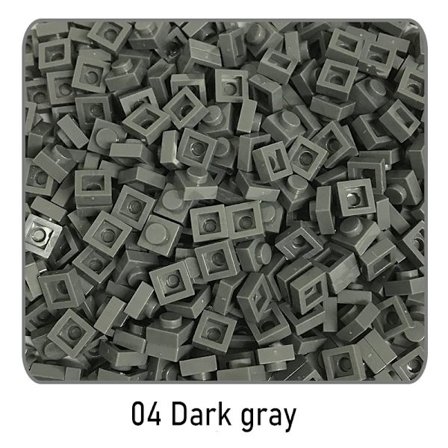 500 stk DIY Pixel Art byggeklodser - kompatible 1x1 firkantede klodser til børns kreative leg