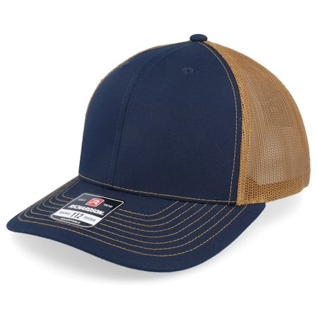 Richardson - Bleu trucker Casquette - 112 Split Navy/Caramel Trucker @ Hatstore