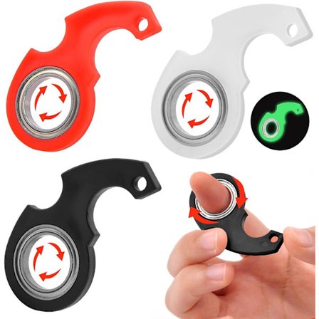 3 st nyckelring spinner fidget leksak, nyckel spinner, snurrande nyckelring, fidget nyckelring, sensoriska leksaker fidgets squishy leksaker