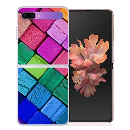 Deco Samsung Galaxy Z Flip 5G Suojakotelo - Colorful Blocks