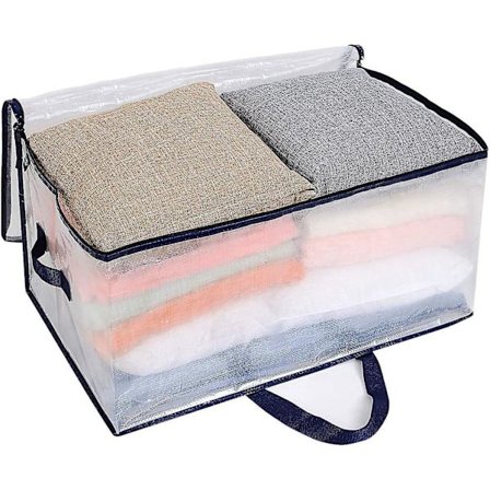 1 stk Oversized Mobil Bag Tote Med Glidelås For Klær Tepper Oppbevaring, Kompatibel Med Ikea Frakta